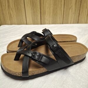 AEROTHOTIC Cute Slides for Women with Arch Support  Adjustable Buckle Sz 39
